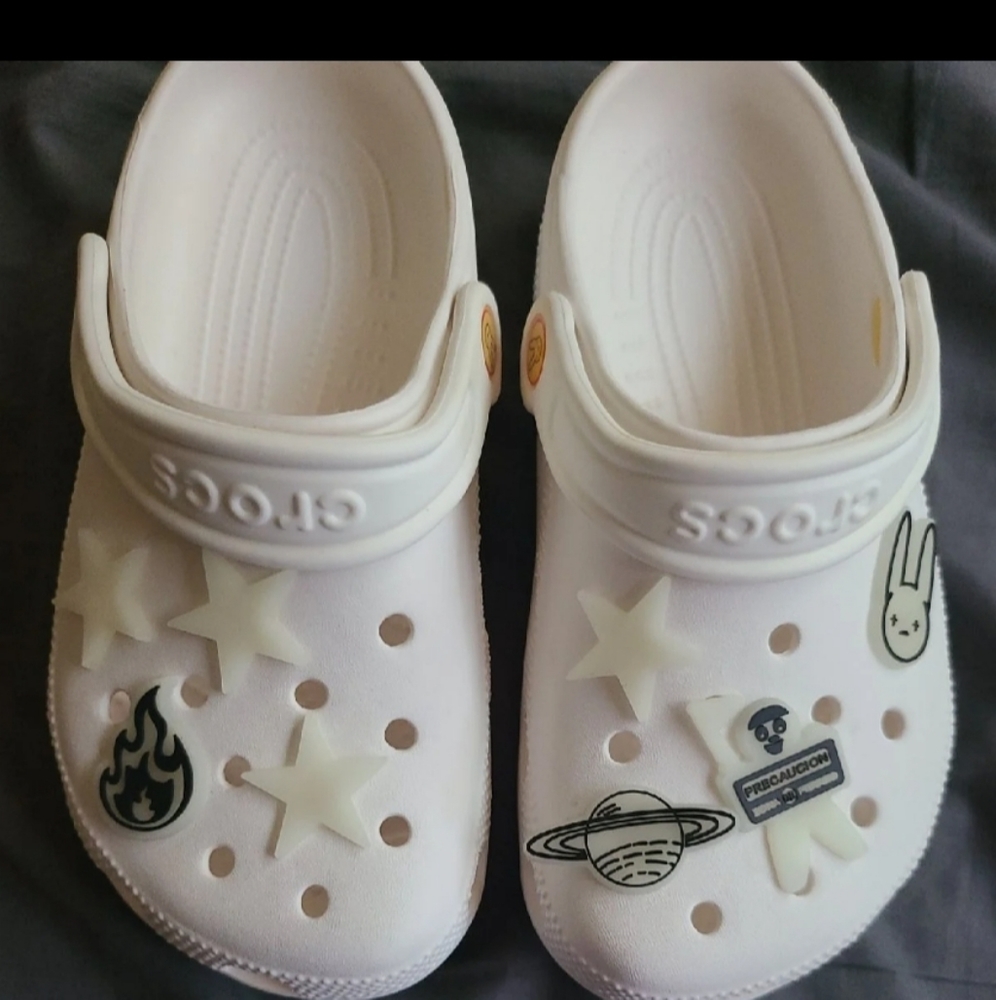 Brand new Bad Bunny crocs